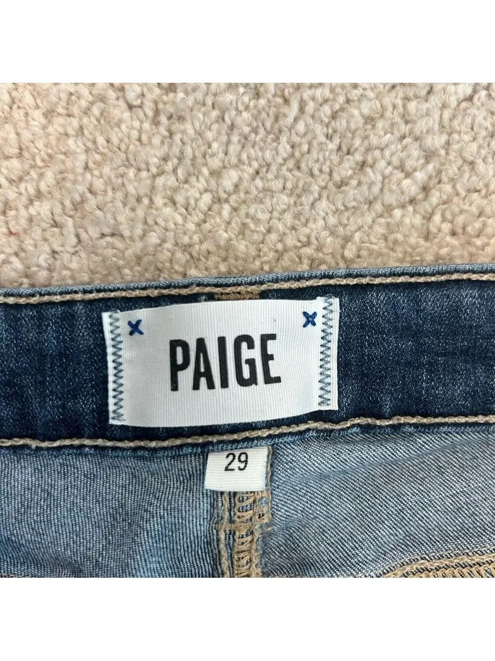 Paige distressed Verdugo Ultra Skinny Jeans Sz 29